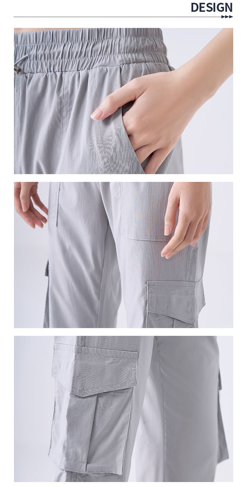 Pantalones cargo de flujo urbano