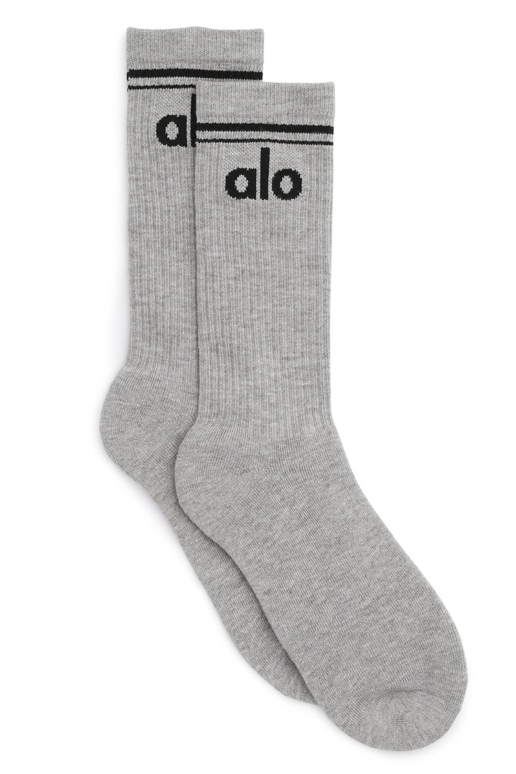 Unisex Throwback Sock Grey/Black