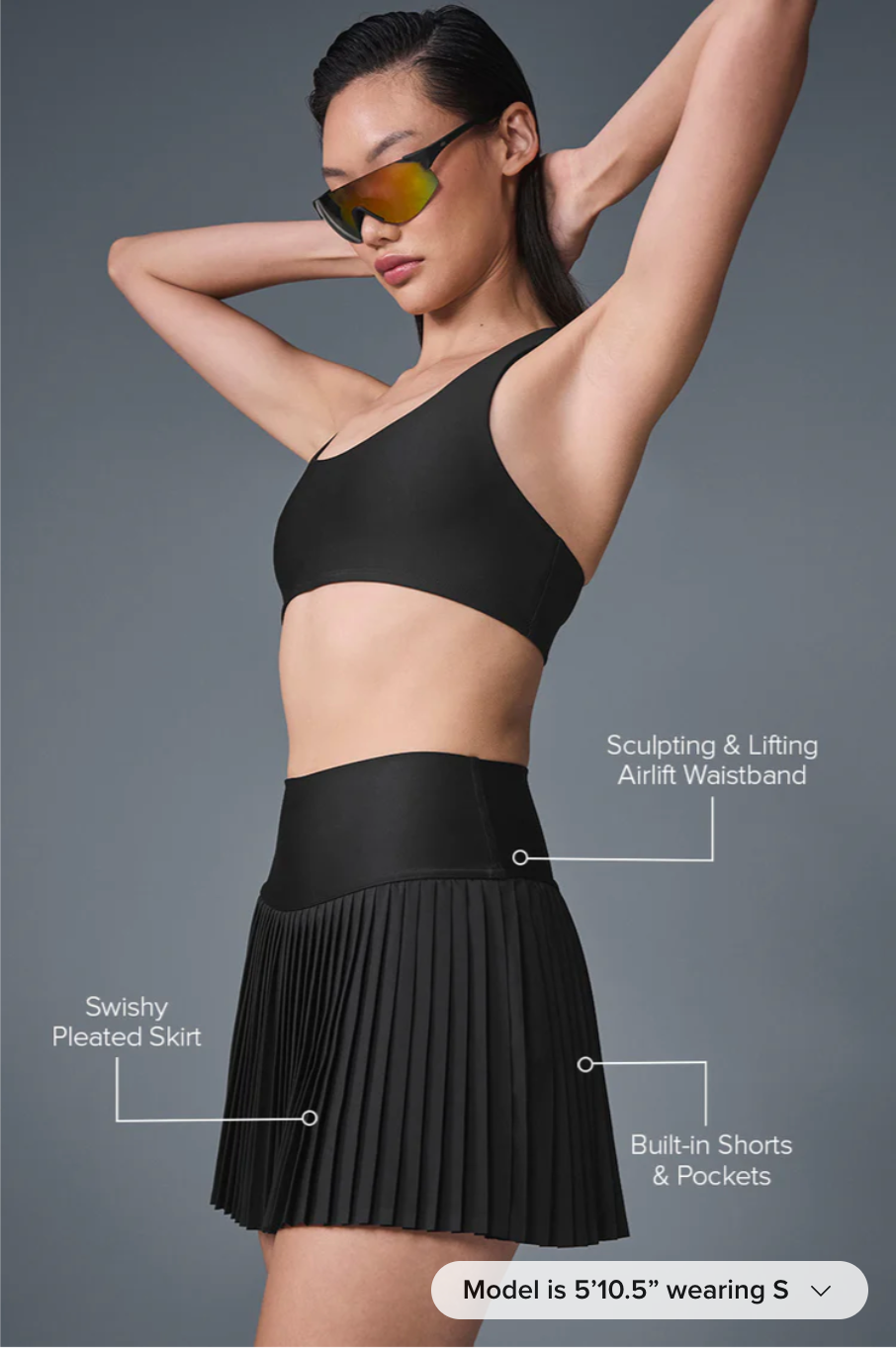 Grand Slam Tennis Skirt - Black