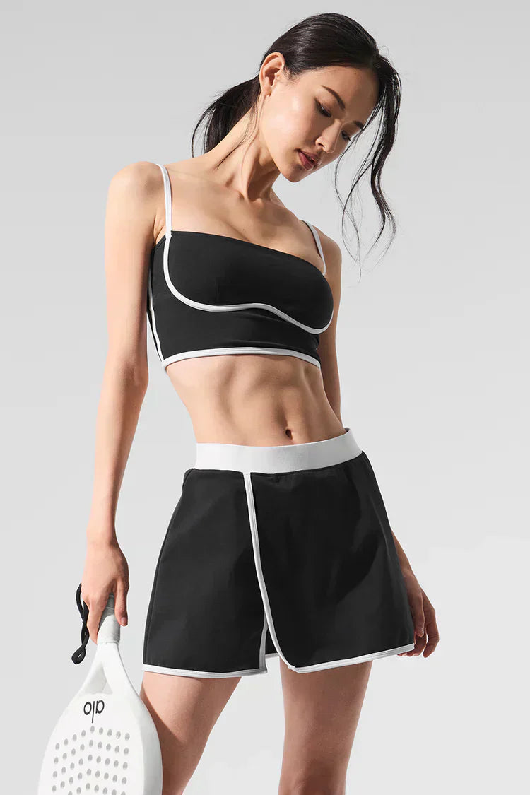 Falda aerodinámica con efecto aerógrafo - negro/blanco