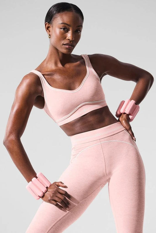 Leggings de cintura alta con efecto aerógrafo Heart Throb - Rosa ballet