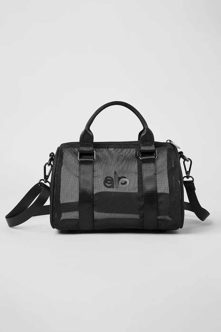 Mini bolso de mano transparente - Negro