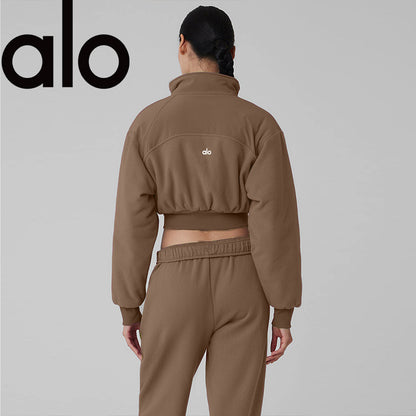 Polar Fleece Cropped Wintry Mix Jacket