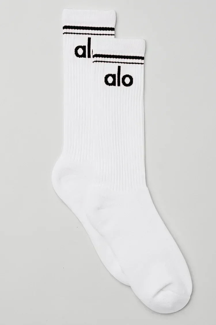 Unisex Throwback Sock White