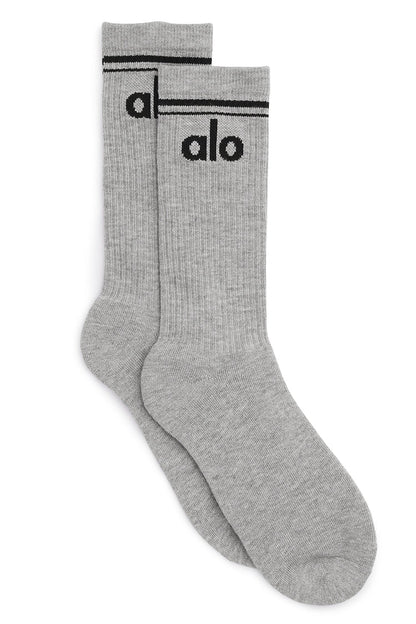Unisex Throwback Sock Grey/Black
