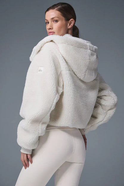 Foxy Sherpa Jacket - White