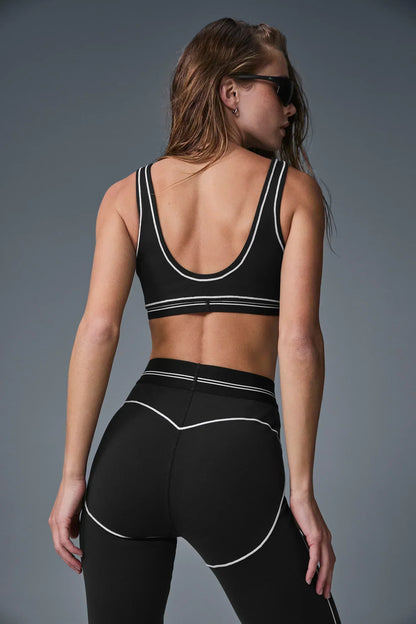 Airbrush High-Waist Heart Throb Legging - Black