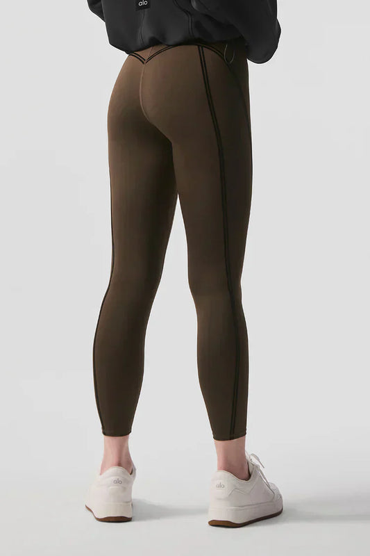 Leggings Airlift de cintura alta 7/8 Line Up - Espresso