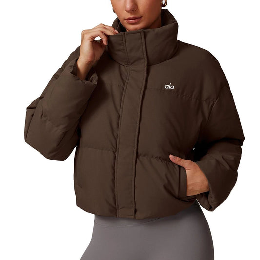 Chaqueta acolchada recortada